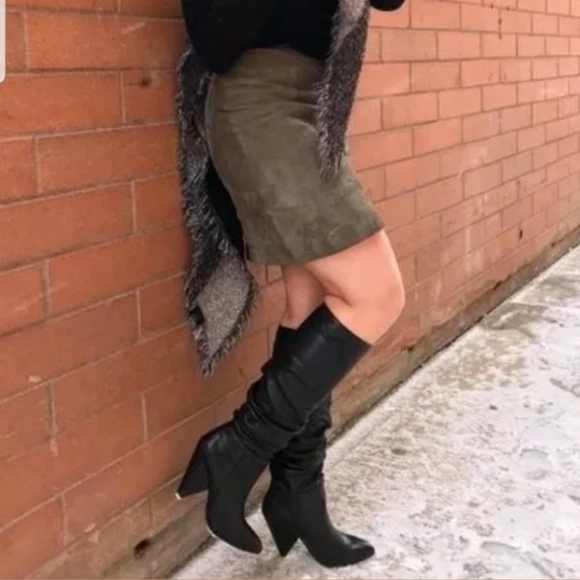 Leather Slouch Boots - Picture 7 of 8